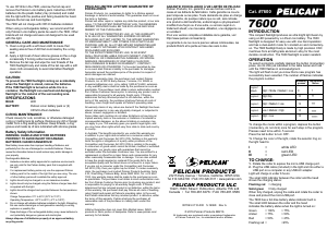 Manual Pelican 7600 Flashlight