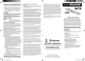 Manual Pelican 1975 Flashlight