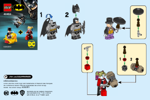 Instrukcja Lego set 40453 Super Heroes Batman kontra Pingwin i Harley Quinn