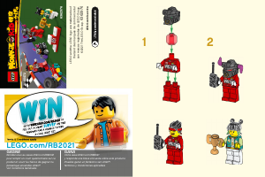 Rokasgrāmata Lego set 40472 Monkie Kid Monkie Kid sacīkstes ar tālvadāmiem modeļiem