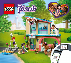 Rokasgrāmata Lego set 41446 Friends Hārtleikas pilsētas dzīvnieku klīnika