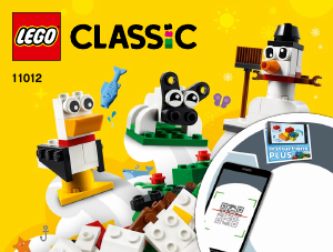 Vadovas Lego set 11012 Classic Kūrybinės baltos kaladėlės