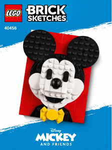 Bruksanvisning Lego set 40456 Brick Sketches Mickey Mouse