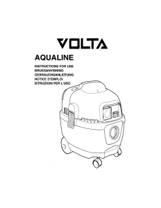 Manuale Volta U820 Aqualine Aspirapolvere