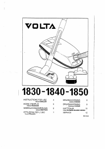 Bruksanvisning Volta U1840 Dammsugare