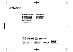 Mode d’emploi Kenwood DDX355 Autoradio