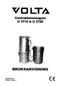 Bruksanvisning Volta U3710 Dammsugare