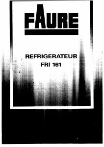 Mode d’emploi Faure FRI161W-1 Réfrigérateur