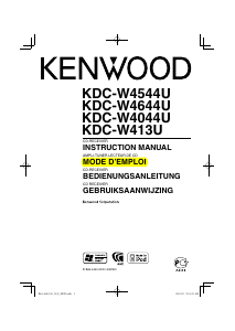 Mode d’emploi Kenwood KDC-W413U Autoradio