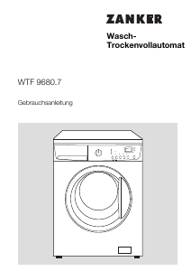 Bedienungsanleitung Zanker WTF9680.7 Waschtrockner