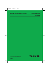 Bedienungsanleitung Zanker WTF8480.6 Waschtrockner