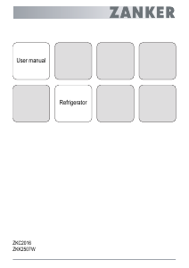 Handleiding Zanker ZKK2507W Koelkast