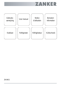 Handleiding Zanker ZKK8421 Koelkast