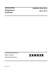 Handleiding Zanker ZKK9010 Koelkast