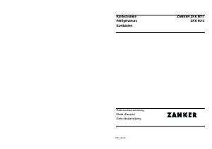 Mode d’emploi Zanker ZKK8011 Réfrigérateur