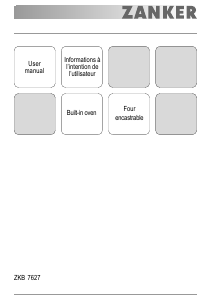 Mode d’emploi Zanker ZKB7627X Four