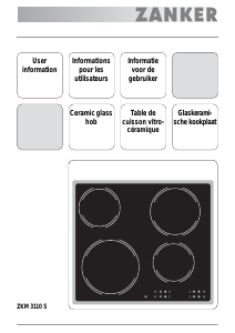 Manual Zanker ZKM3110S Hob