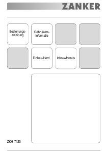 Bedienungsanleitung Zanker ZKH7415X Herd