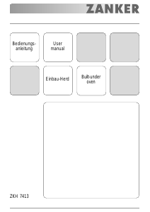 Bedienungsanleitung Zanker ZKH7413W Herd