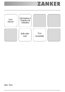 Mode d’emploi Zanker ZKH7515S Cuisinière