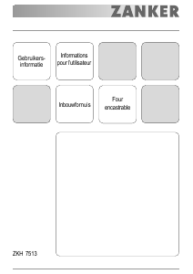 Mode d’emploi Zanker ZKH7513X Cuisinière