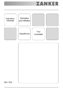 Mode d’emploi Zanker ZKH7415W Cuisinière