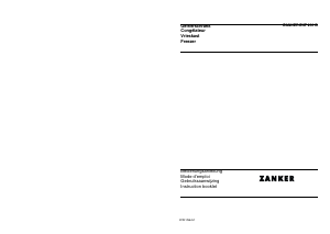 Bedienungsanleitung Zanker ZFK231B Gefrierschrank