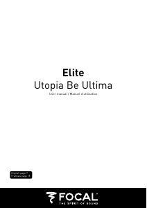Manual Focal Utopia Be Ultima Car Speaker