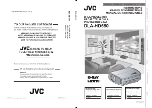 Mode d’emploi JVC DLA-HD550 Projecteur