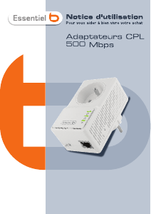 Mode d’emploi Essentiel B 500 Mbps Adaptateur CPL