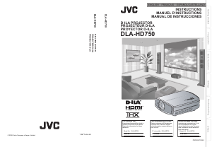 Manual JVC DLA-HD750 Projector