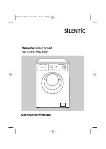 Bedienungsanleitung Silentic WA160F Waschmaschine