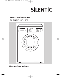 Bedienungsanleitung Silentic 208 Waschmaschine