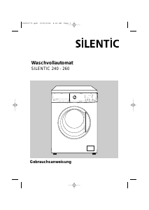 Bedienungsanleitung Silentic 240 Waschmaschine