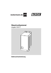 Bedienungsanleitung Lloyds 1012 T Waschmaschine