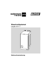 Bedienungsanleitung Lloyds 1011 T Waschmaschine