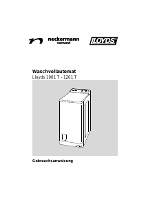 Bedienungsanleitung Lloyds 1001 T Waschmaschine