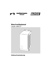 Bedienungsanleitung Lloyds 1000 ST Waschmaschine
