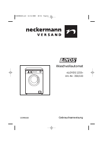 Bedienungsanleitung Lloyds 1233 Waschmaschine