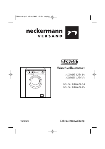 Bedienungsanleitung Lloyds 1234 S Waschmaschine