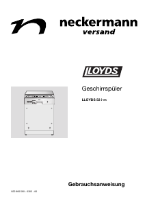 Bedienungsanleitung Lloyds 52 i-m Geschirrspüler