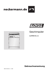 Bedienungsanleitung Lloyds 53 u-m Geschirrspüler