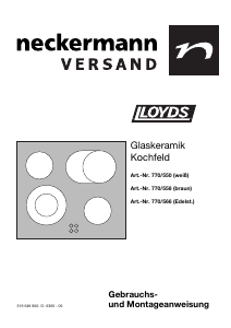 Bedienungsanleitung Lloyds 770/566 Kochfeld