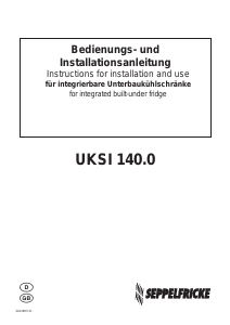 Handleiding Seppelfricke UKSI 140.0 Koelkast