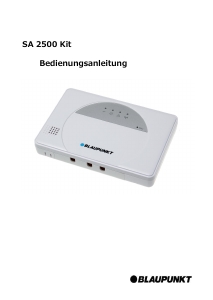 Bedienungsanleitung Blaupunkt SA 2500 Kit Alarmsystem