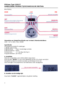 Handleiding PROmax 3.010.17 Schakelklok