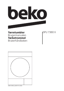 Bruksanvisning BEKO DPU 7380 X Tørketrommel