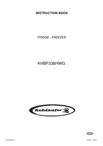 Manual Kelvinator KHBF336HWG Fridge-Freezer