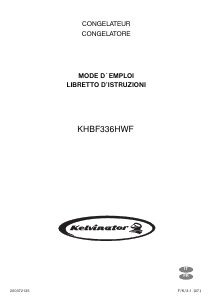 Manuale Kelvinator KHBF336HWF Congelatore