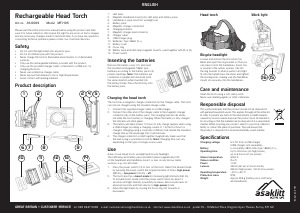 Manual Asaklitt MF-H05 Flashlight